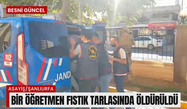 Bir öğretmen fıstık tarlasında öldürüldü