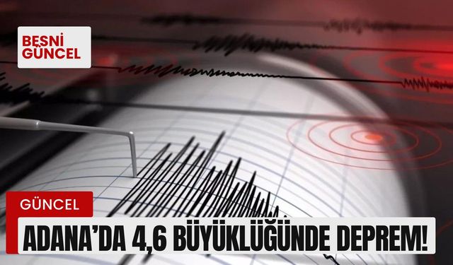 4,6 Büyüklüğünde deprem meydana geldi!