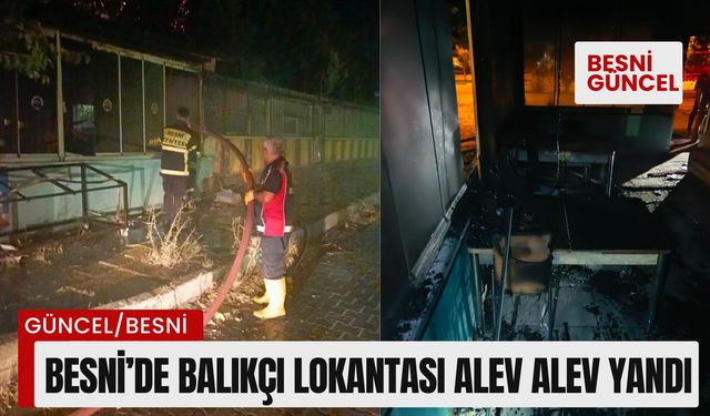 Besni’de Balıkçı Lokantası Alev Alev Yandı - Videolu Haber