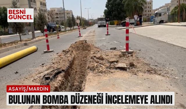 Bulunan bomba düzeneği incelemeye alındı