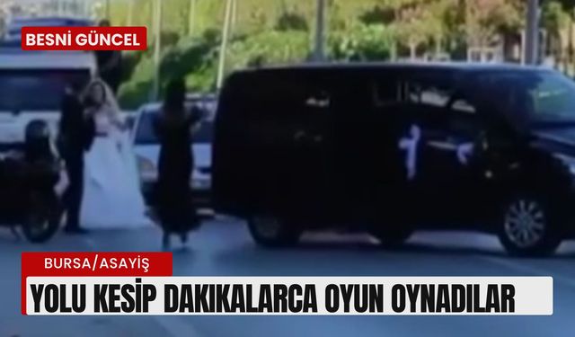 Bursa’da düğün konvoyu terörü !