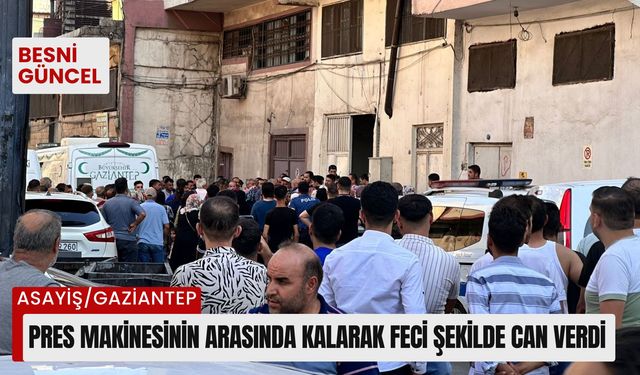 Pres makinesinin arasında kalan işçi öldü