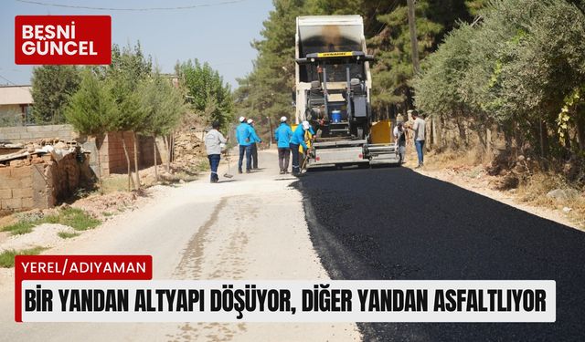 Adıyaman Belediyesi’nden hızlı altyapı atağı