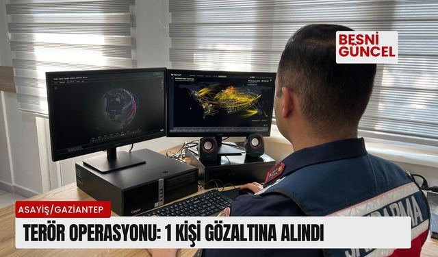 Terör operasyonu: 1 kişi gözaltına alındı