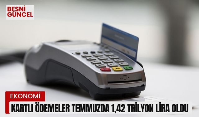 Kartlı ödemeler temmuzda 1,42 trilyon lira oldu