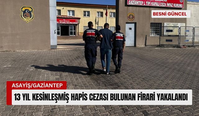 Kesinleşmiş hapis cezası bulunan hırsızlık şüphelisi yakalandı