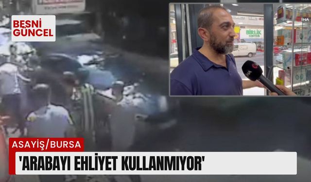 Acemi sürücü dükkana böyle daldı, işyeri sahibi isyan etti