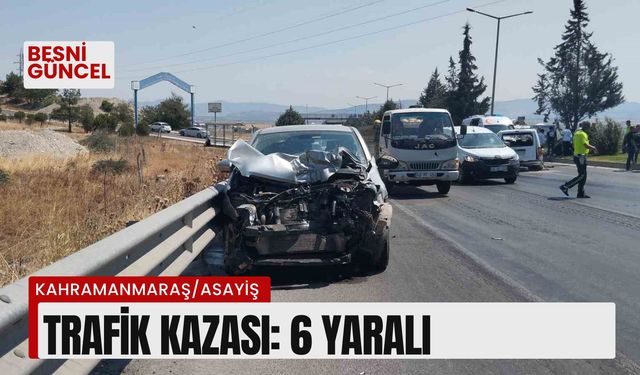 Karşı Şeritten Gelen Arabayla Çarpıştı: 6 yaralı