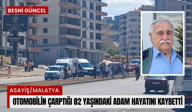 Otomobilin çarptığı 82 yaşındaki adam hayatını kaybetti