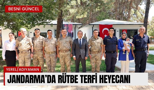 Jandarma’da rütbe terfi heyecanı