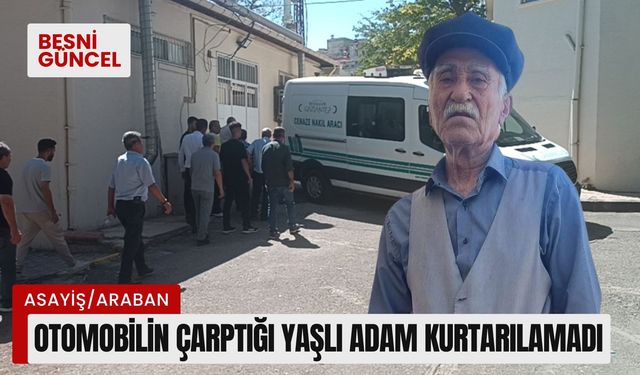 Otomobilin çarptığı yaşlı adam kurtarılamadı