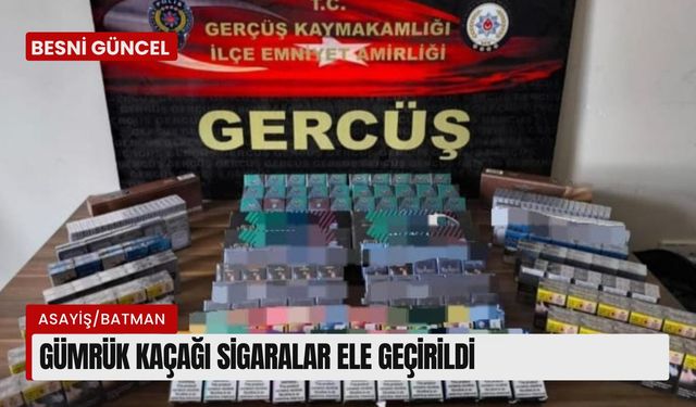 Gümrük kaçağı sigaralar ele geçirildi