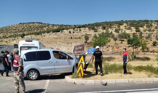 Mardin’de trafik kazası: 2 yaralı