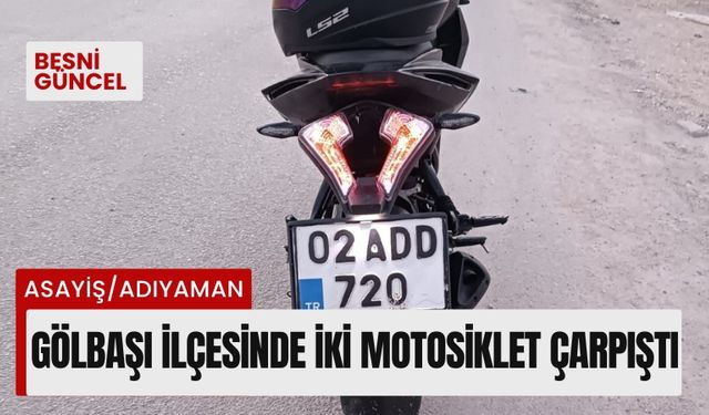 Gölbaşı ilçesinde iki motosiklet çarpıştı