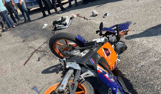 Adıyaman'da otomobil ile motosiklet çarpıştı: 1 yaralı