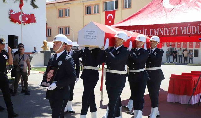 Şehit polis memuru Halil İbrahim Kuzkun tören düzenlendi