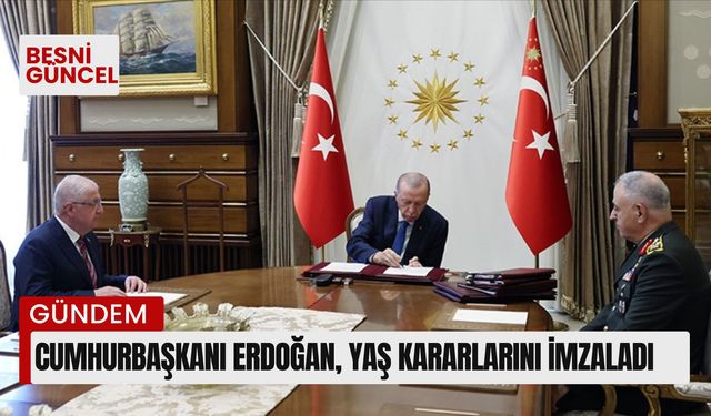 Cumhurbaşkanı Erdoğan, YAŞ kararlarını imzaladı