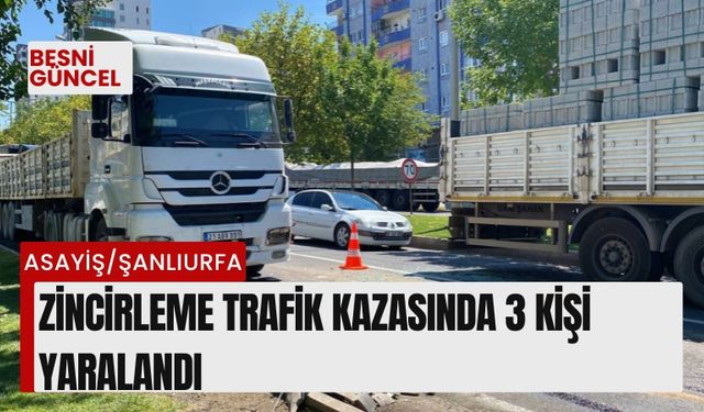 Zincirleme trafik kazasında 3 kişi yaralandı