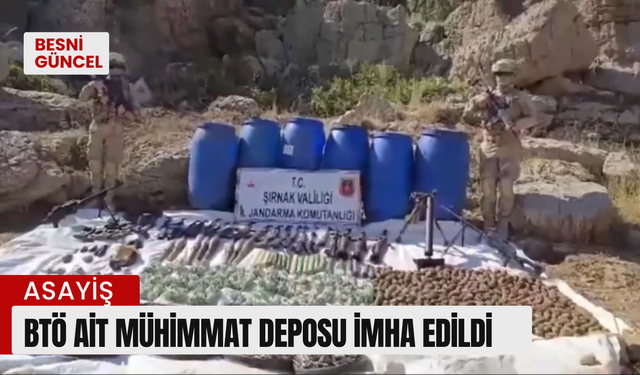 BTÖ Ait Mühimmat Deposu İmha Edildi