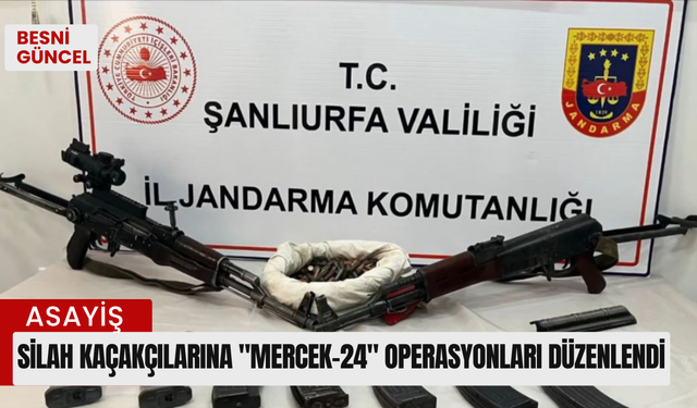 Silah kaçakçılarına "Mercek-24" operasyonları düzenlendi