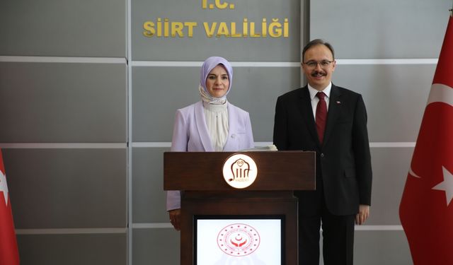 Aile ve Sosyal Hizmetler Bakanı Göktaş, Siirt Valiliğini ziyaret etti