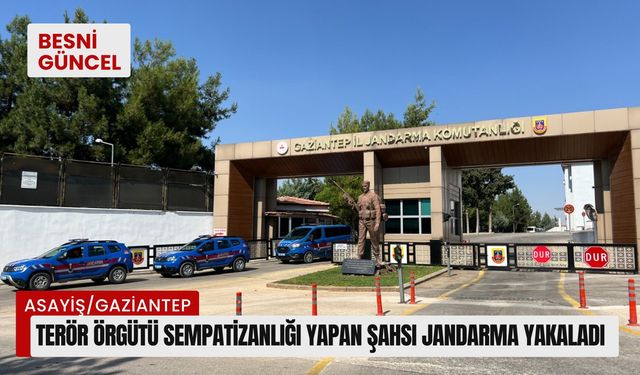 Sosyal medyadan terör örgütü sempatizanlığı yapan şahsı jandarma yakaladı