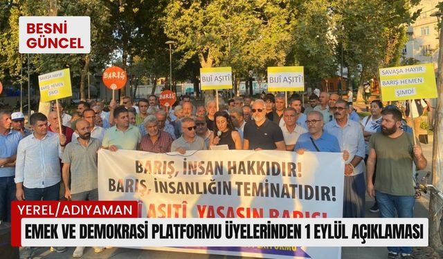 Emek ve Demokrasi Platformu üyelerinden 1 Eylül açıklaması