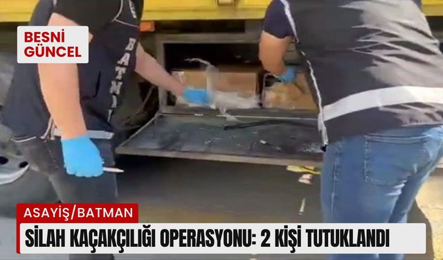 Silah kaçakçılığı operasyonu: 2 kişi tutuklandı