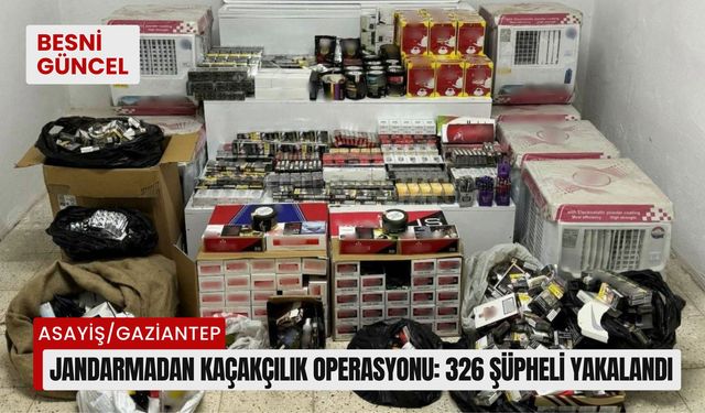 Jandarmadan kaçakçılık operasyonu: 326 şüpheli yakalandı