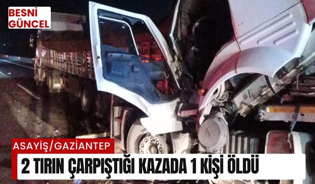 2 Tırın Çarpıştığı Kazada 1 Kişi Öldü