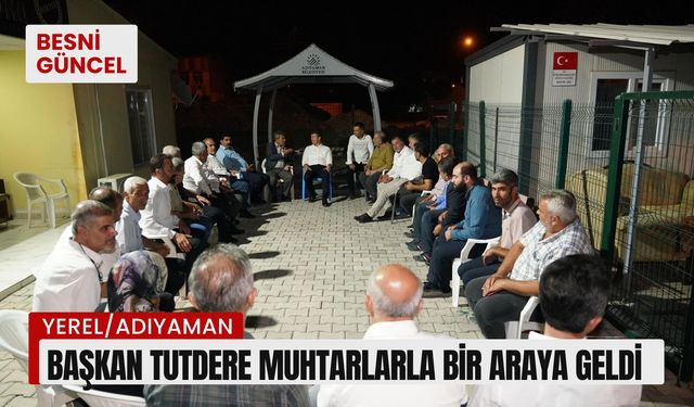 Başkan Tutdere Muhtarlarla Bir Araya Geldi