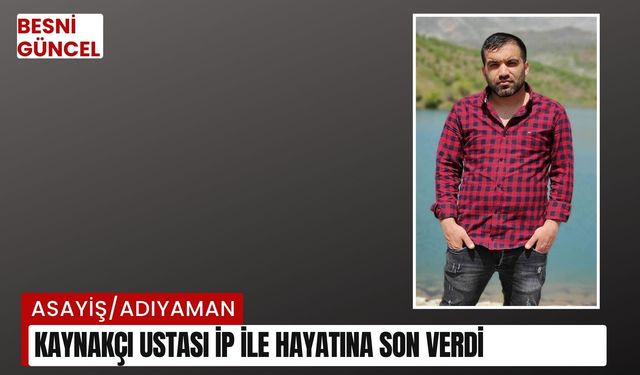 Kaynakçı ustası ip ile hayatına son verdi