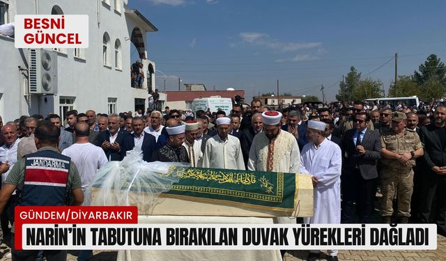 Narin’in tabutuna bırakılan duvak yürekleri dağladı