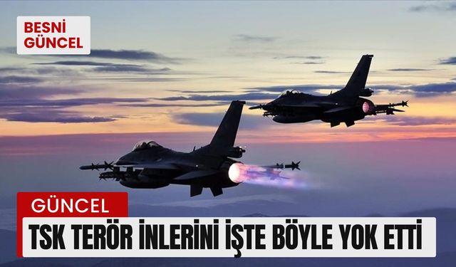 TSK terör inlerini işte böyle yok etti