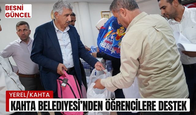 Kahta Belediyesi’nden öğrencilere destek