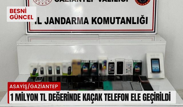 1 Milyon TL değerinde kaçak telefon ele geçirildi