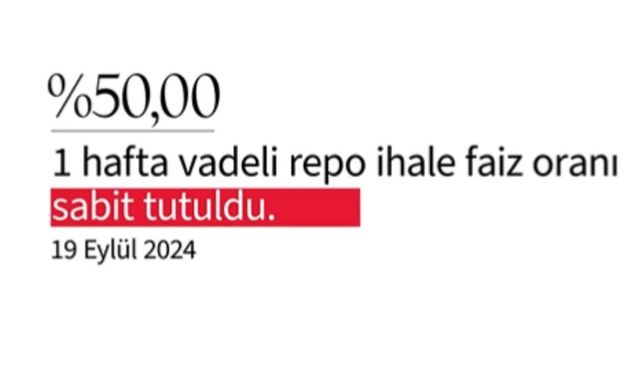 Merkez Bankası, Eylül ayı faiz kararını açıkladı