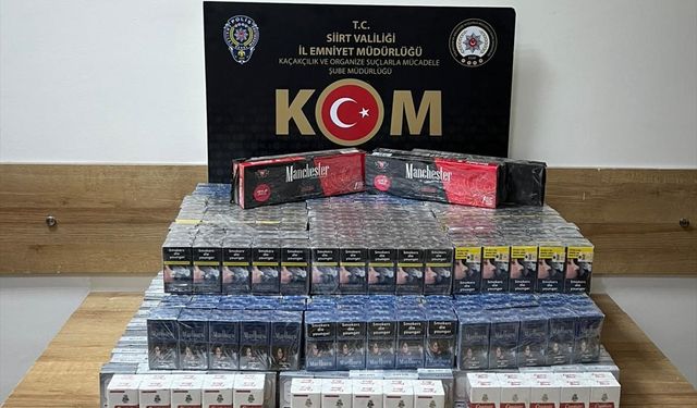 1180 paket gümrük kaçağı sigara ele geçirildi