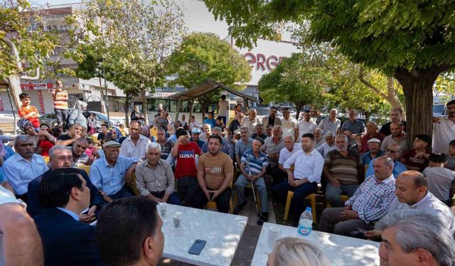 Yılmaz, halk buluşmalarına devam ediyor