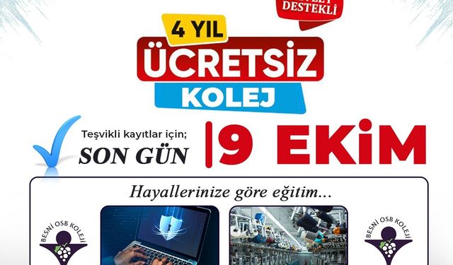 Besni OSB Koleji'nden Geleceğe Güçlü Adım