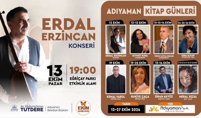 Adıyaman Kitap Günleri 12-27 Ekim'de başlıyor