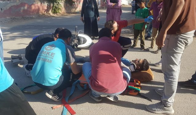 Adıyaman'da motosiklet ile otomobil çarpıştı: 2 yaralı