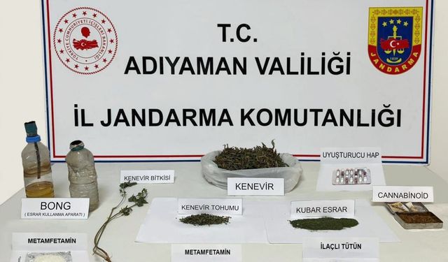 Adıyaman'da uyuşturucu operasyonlarında 69 zanlı yakalandı