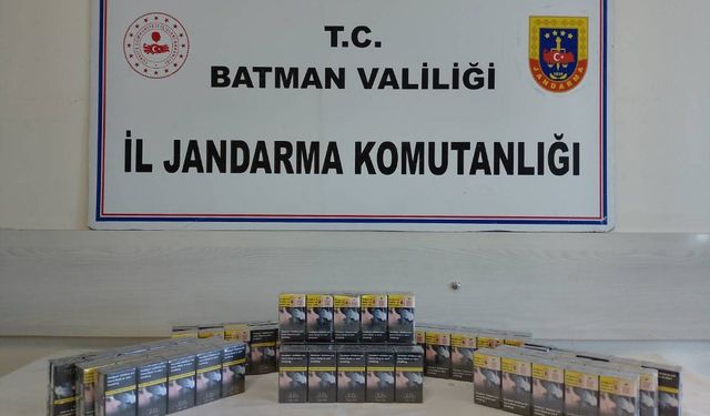 Batman'da gümrük kaçağı sigara ele geçirildi