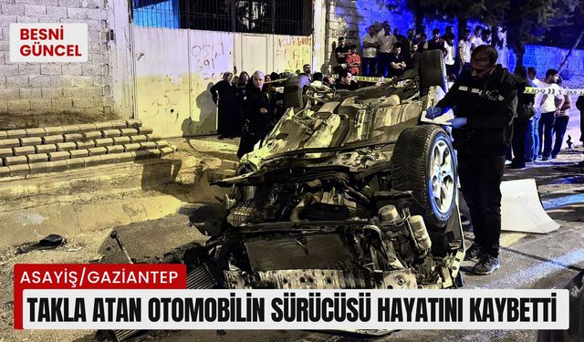 Takla atan otomobilin sürücüsü hayatını kaybetti