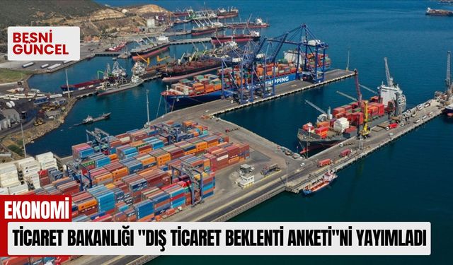 Ticaret Bakanlığı "Dış Ticaret Beklenti Anketi"ni yayımladı