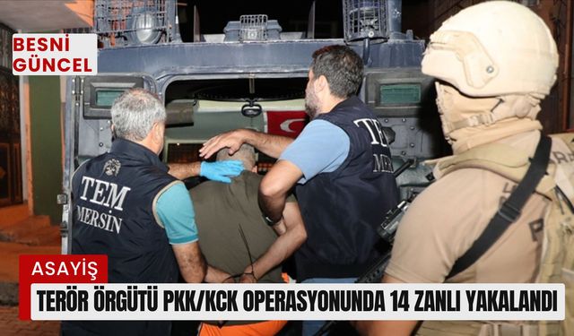 Terör örgütü PKK/KCK operasyonunda 14 zanlı yakalandı