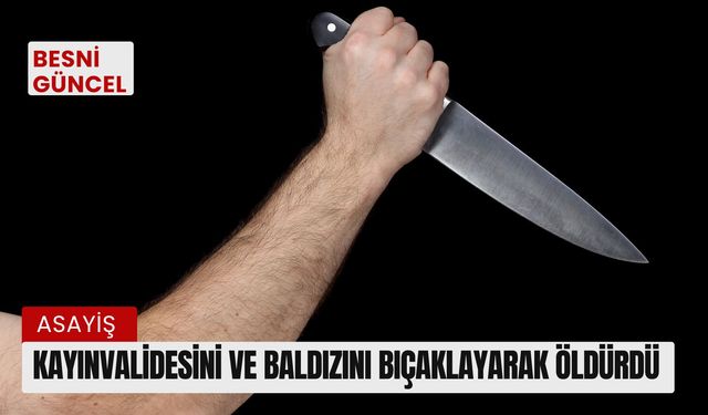 Kayınvalidesini ve baldızını bıçaklayarak öldürdü