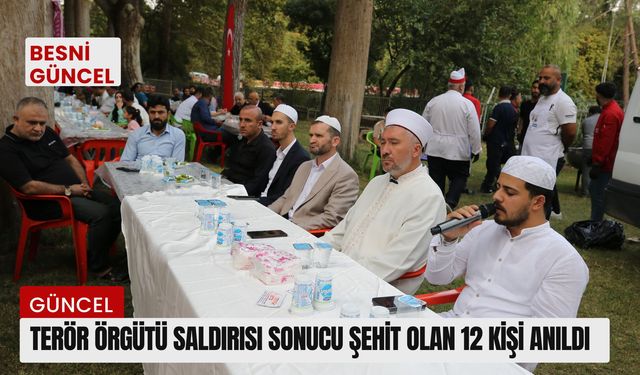 Terör örgütü saldırısı sonucu şehit olan 12 kişi anıldı