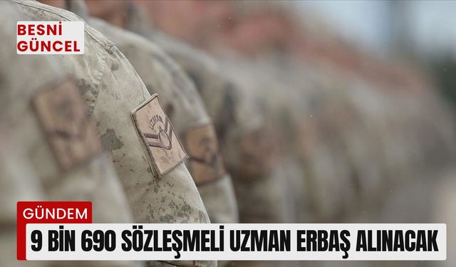 Jandarma Genel Komutanlığına 9 bin 690 sözleşmeli uzman erbaş alınacak